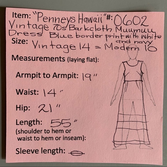 🌺 70s Vintage Hawaiian Barkcloth Muumuu Maxi Dress - Picture 5 of 14
